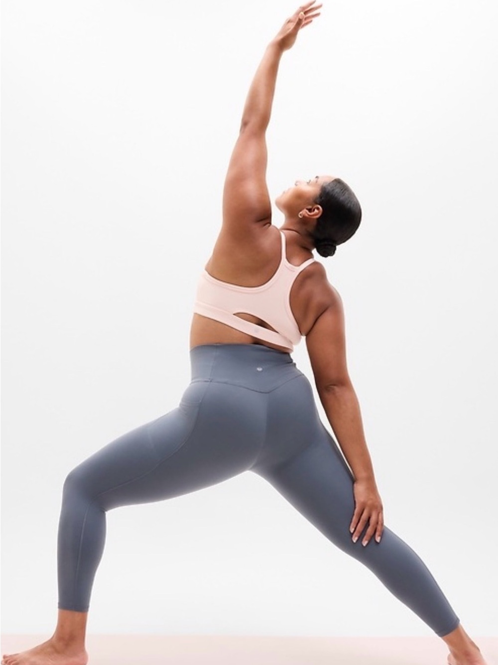 Athleta Salutation Stash High Rise 7/8 Legging blue size large